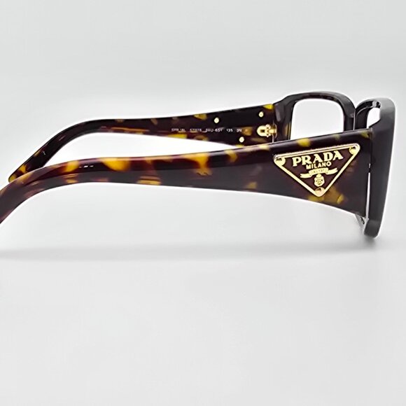 Prada SPR 16L 2AU-6S1 Tortoise Triangle Logo Plate Sunglasses Frame Italy 57mm main image 12